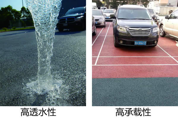 彩色透水水泥混凝土地面價格